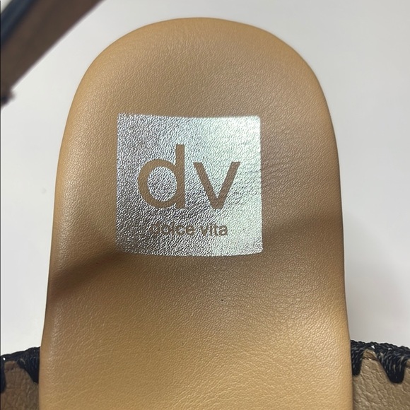 DV Dolce Vita Women's Black Braided Strap Wedge Sandals - Picture 2 of 6